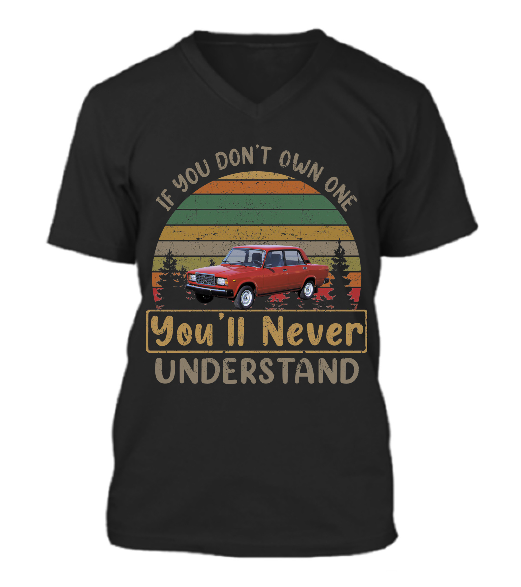 Lada Riva V-Neck Unisex T-Shirt 