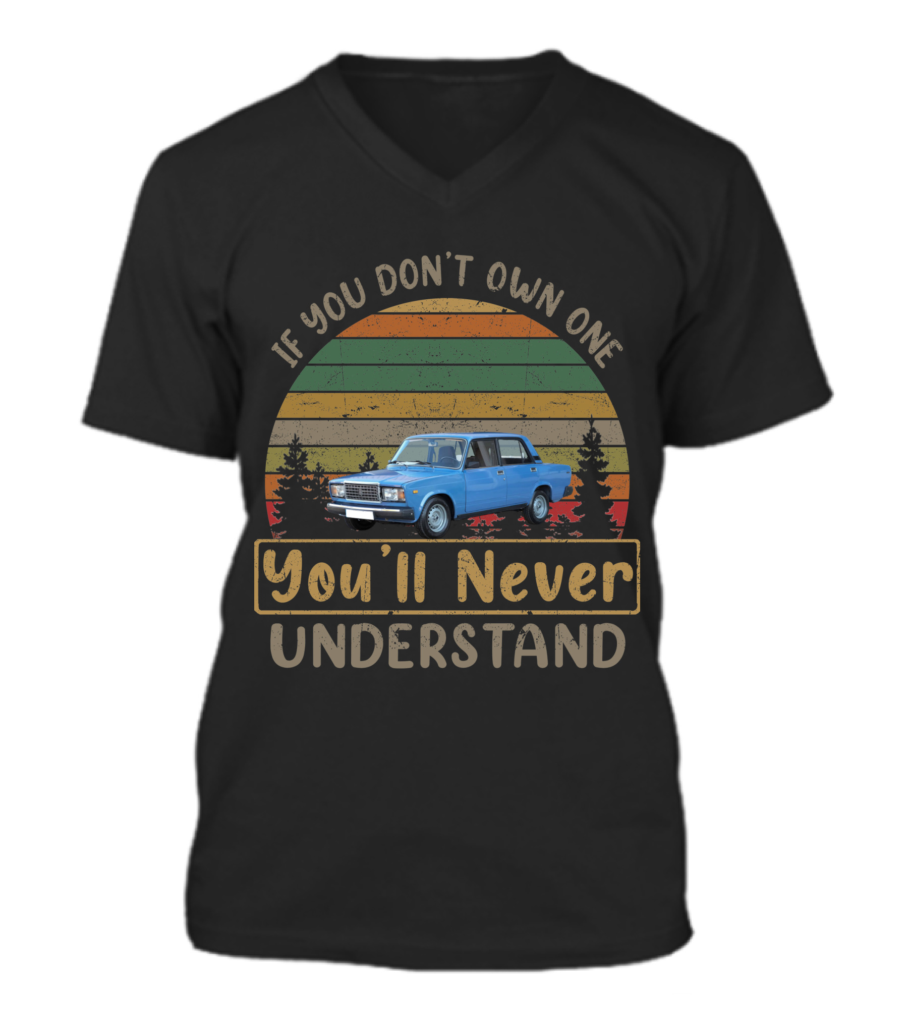 Lada Riva V-Neck Unisex T-Shirt 