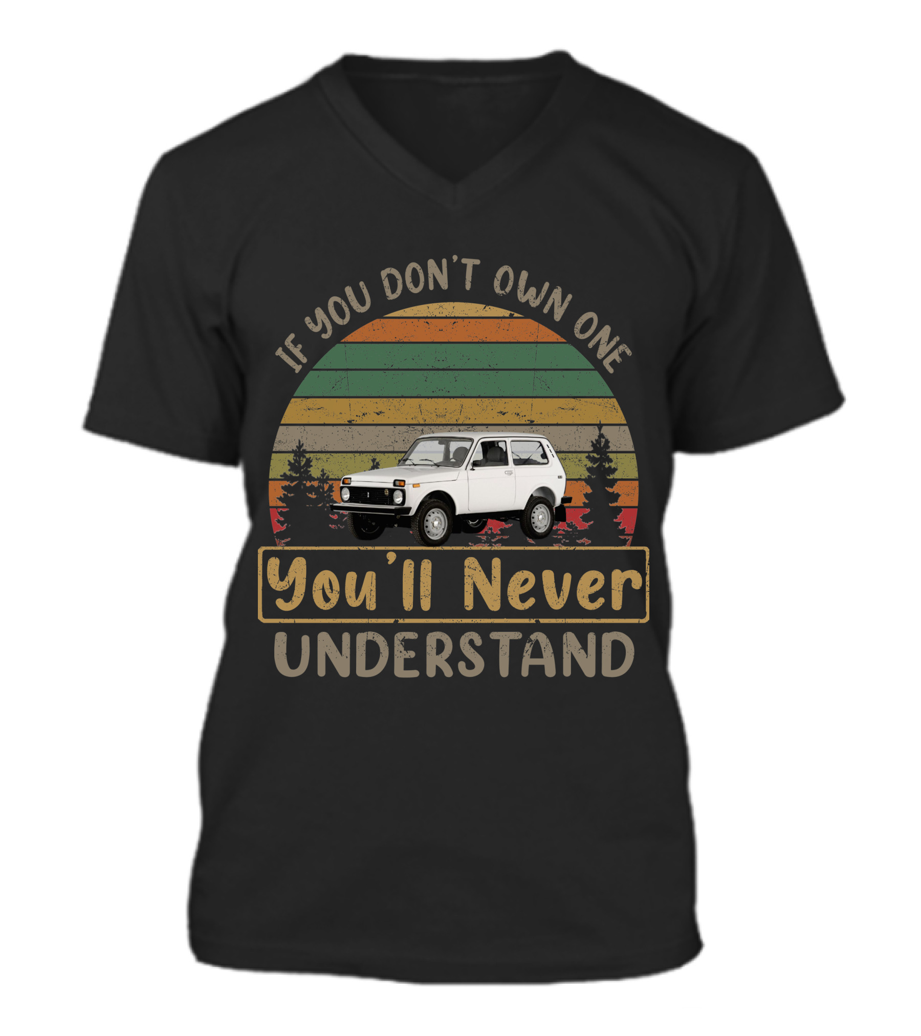 Lada Niva V-Neck Unisex T-Shirt 