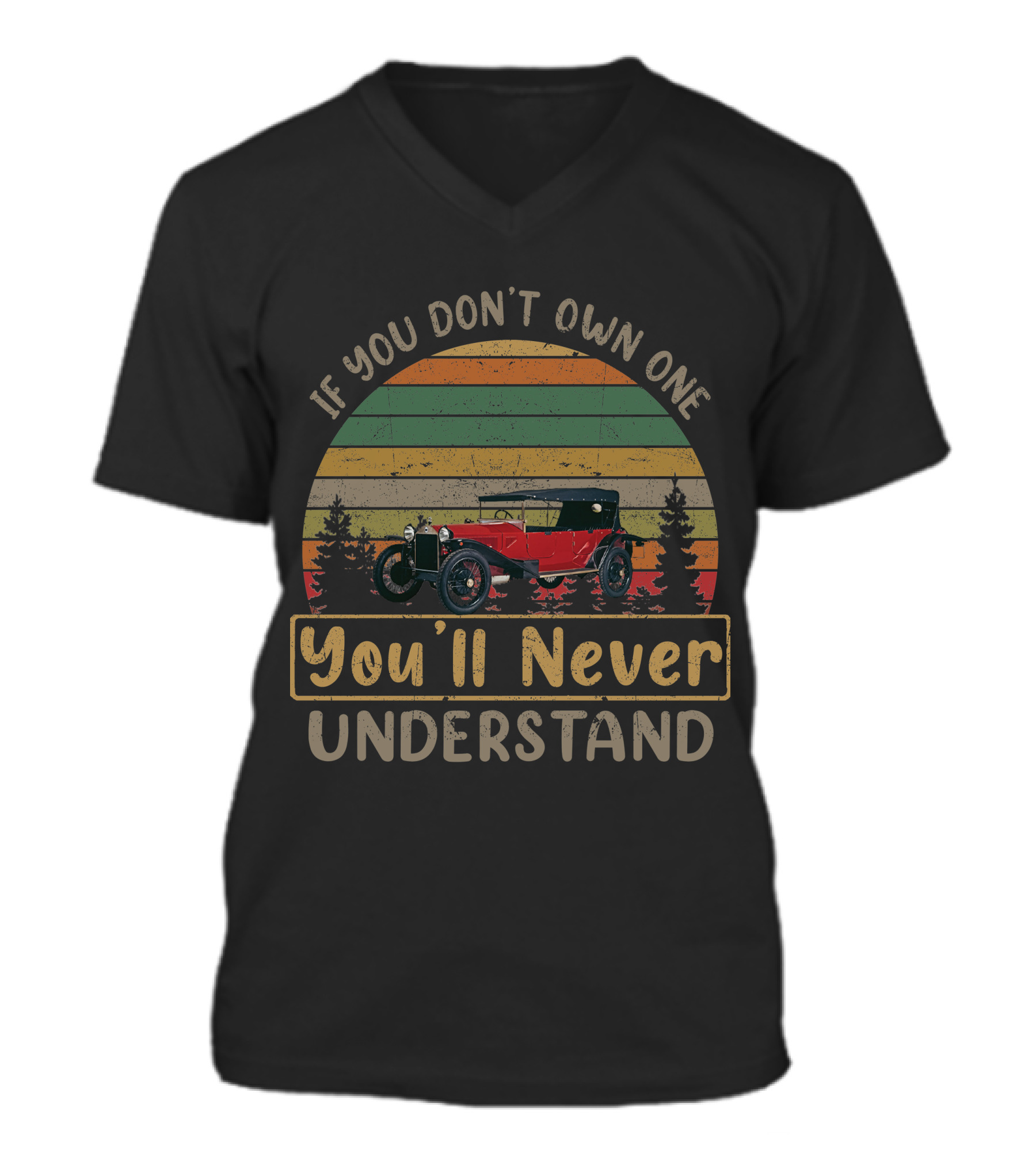 1922 Lancia Lambda V-Neck Unisex T-Shirt