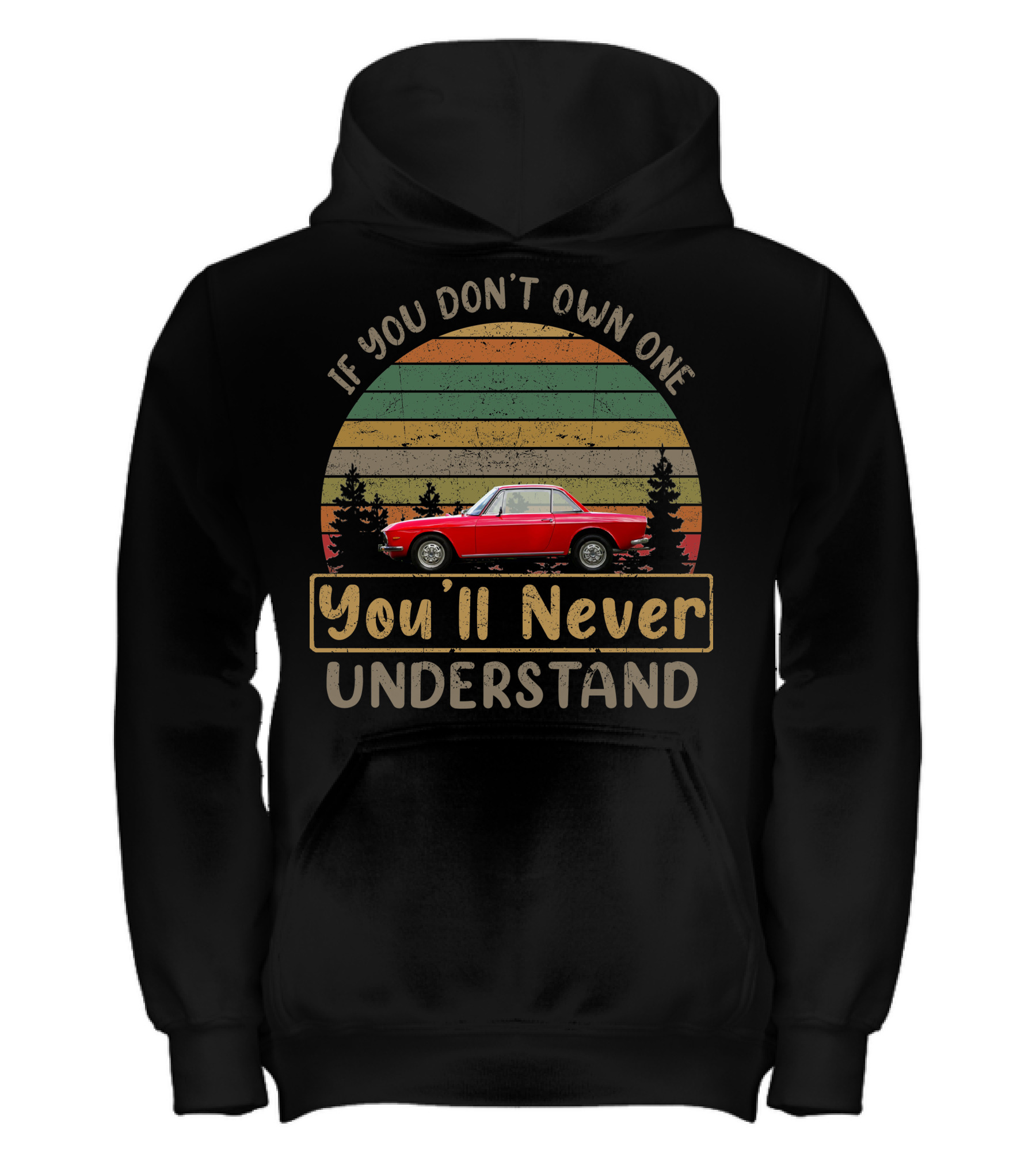 1972 Lancia Fulvia 1300 Kids Hoodie 