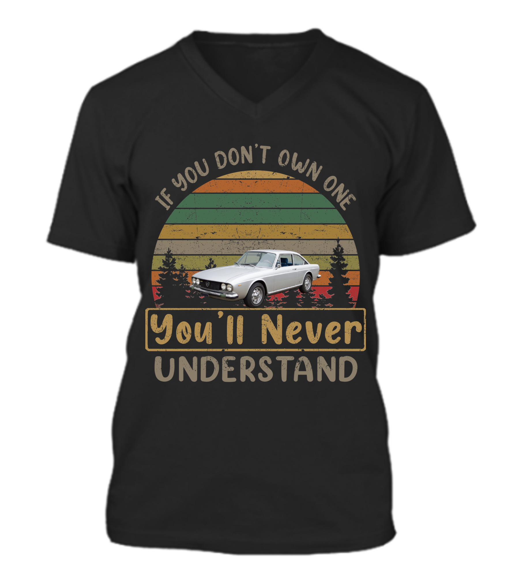 Lancia 2000 HF Coupe V-Neck Unisex T-Shirt 