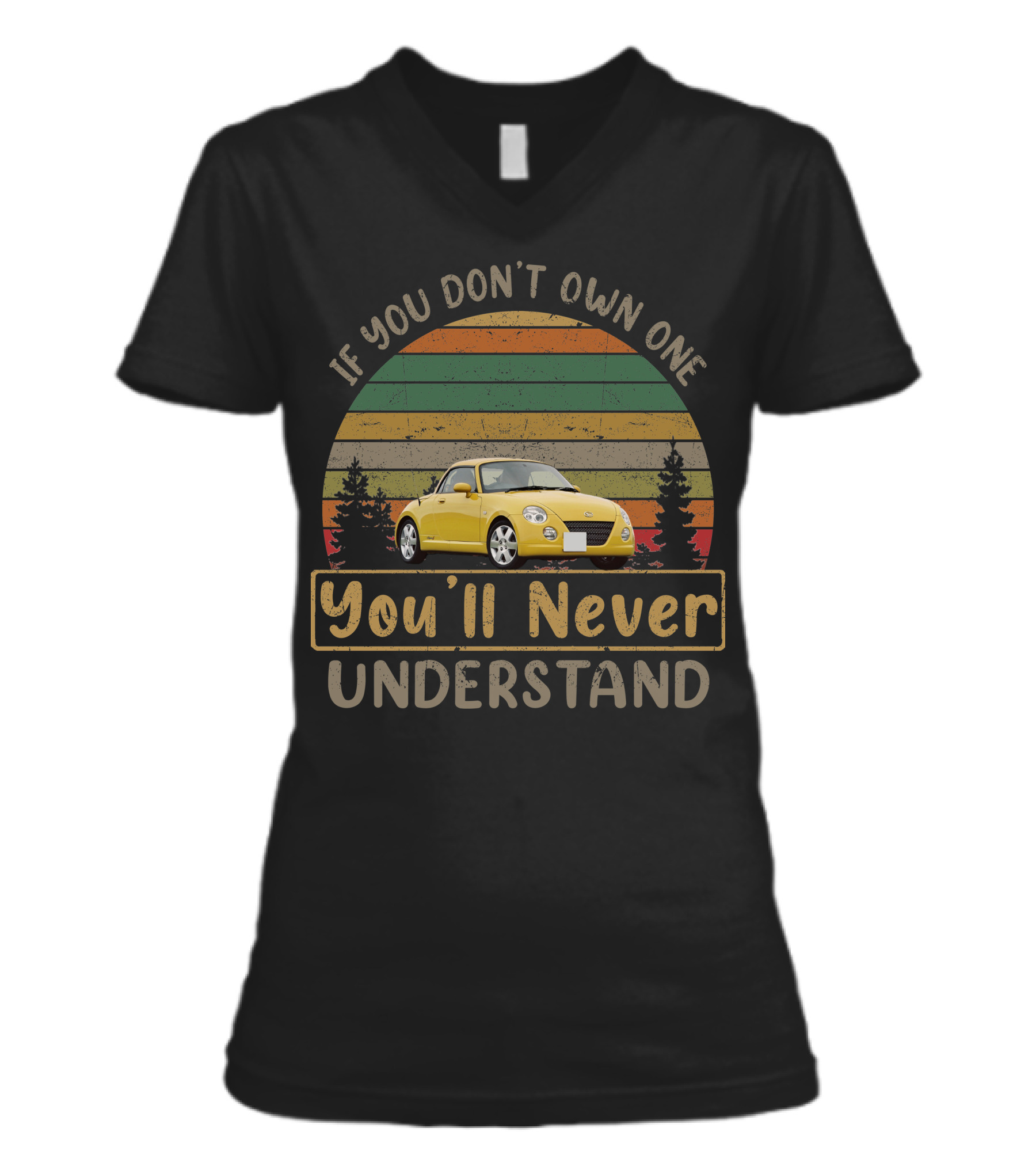Daihatsu Copen V-Neck Womens T-Shirt 