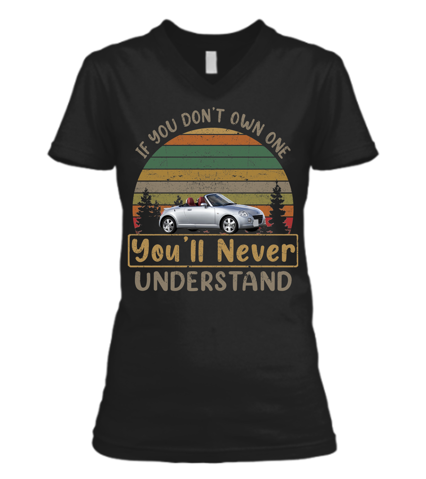 Daihatsu Copen V-Neck Womens T-Shirt